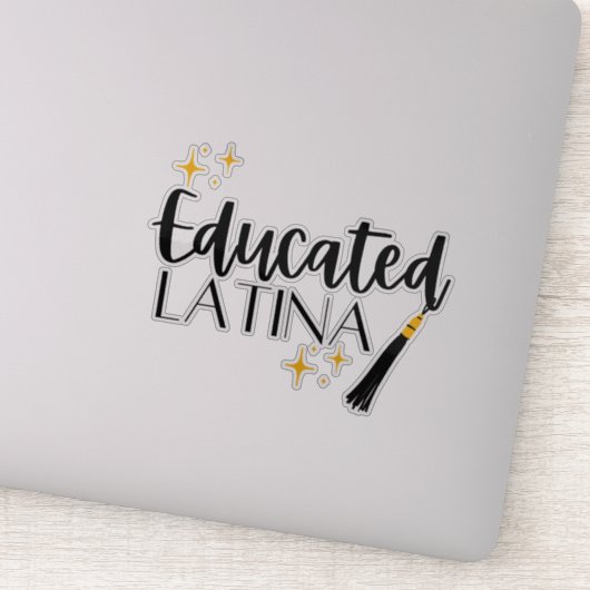 Opgeleide Latina met sterren en Tassel Sticker (Detail)