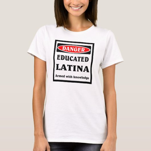 Opgeleide Latina T-shirt (Voorkant)