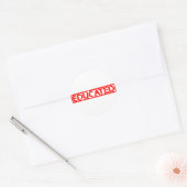 Opgeleide stempel ronde sticker (Envelop)