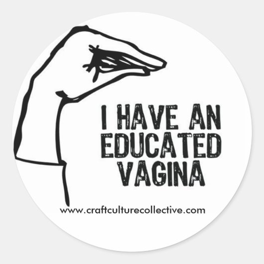 Opgeleide vagina Stickers (Voorkant)