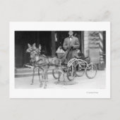 Opgeleide verdier, geërfd met een opgerold hok op  briefkaart (Voorkant)