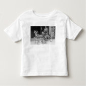 Opgeleide verdier, geërfd met een opgerold hok op  kinder shirts (Voorkant)