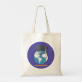 Opgeleide wereld tote bag (Achterkant)