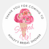 Opgelepte Ijs Bruidsmeisjesfeest Persoonlijk Ronde Sticker (Voorkant)