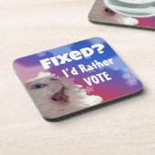 Opgelost? Liever zou ik stemmen Bier Onderzetter (Linkerzijde)