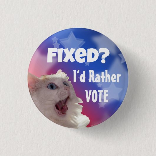 Opgelost? Liever zou ik stemmen Ronde Button 3,2 Cm (Voorkant)