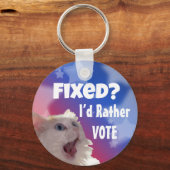 Opgelost? Liever zou ik stemmen Sleutelhanger (Achterkant)