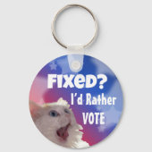 Opgelost? Liever zou ik stemmen Sleutelhanger (Achterkant)