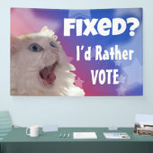 Opgelost? Liever zou ik stemmen Spandoek (Beurs)