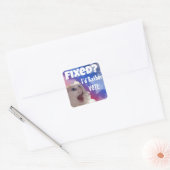 Opgelost? Liever zou ik stemmen Vierkante Sticker (Envelop)