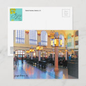 Opgeloste lobby van Uniestation, Denver, CO Briefkaart (Voorkant / Achterkant)