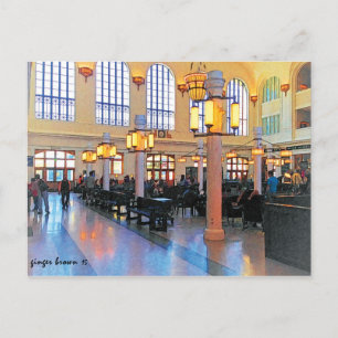 Opgeloste lobby van Uniestation, Denver, CO Briefkaart