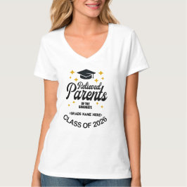 Opgeluchte ouders van afgestudeerde grappige afstu t-shirt
