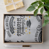 Opgeluchte ouders van afgestudeerde grappige afstu tissuepapier (Geschenk)