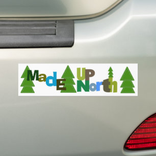Opgemaakt Noord-Bumpersticker Bumpersticker