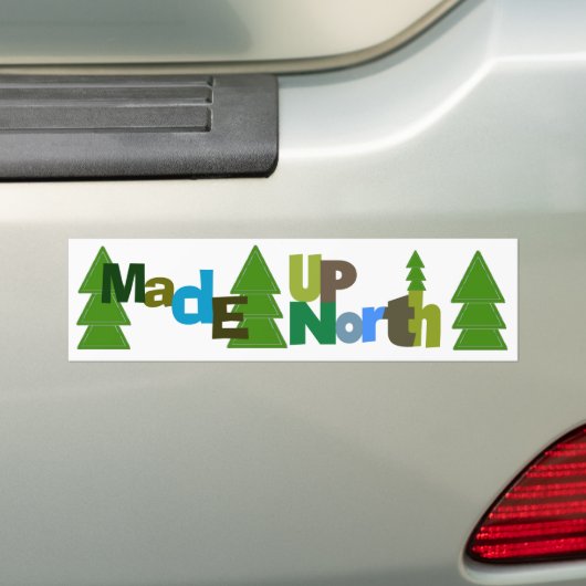 Opgemaakt Noord-Bumpersticker Bumpersticker (Op auto)