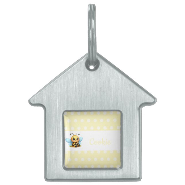 Opgemaakte settag huisdieren naamplaatje (Voorkant)