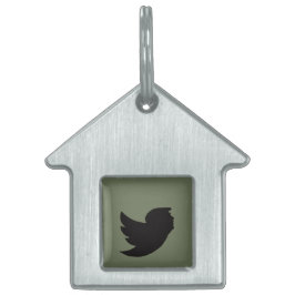 Opgemaakte settag huisdieren naamplaatje