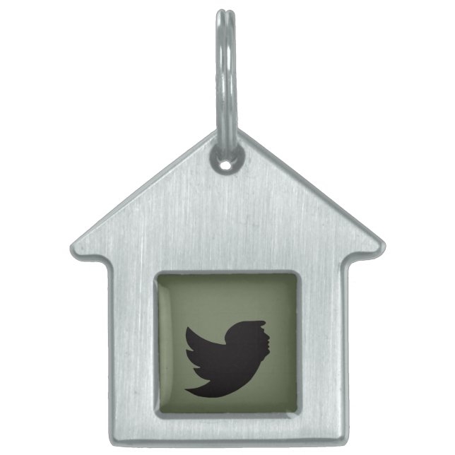 Opgemaakte settag huisdieren naamplaatje (Voorkant)