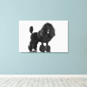 Opgemaakte zwarte pool canvas afdruk (Insitu (Houten vloer))