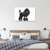 Opgemaakte zwarte pool canvas afdruk (Insitu (Slaapkamer))