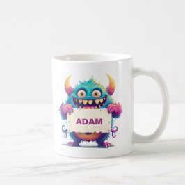 Opgemerkt teken Grappig monster Koffiemok