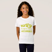 Opgemerkte memo van Awesomeness Limoen Kleur T-shi T-shirt (Voorkant volledig)