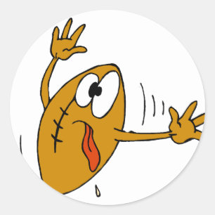 Opgenomen bal ronde sticker