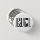 Opgenomen door Consumerisme UPC Barcode Gevangenis Ronde Button 3,2 Cm (Voorkant /achterkant)