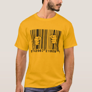 Opgenomen door Consumerisme UPC Barcode Gevangenis T-shirt