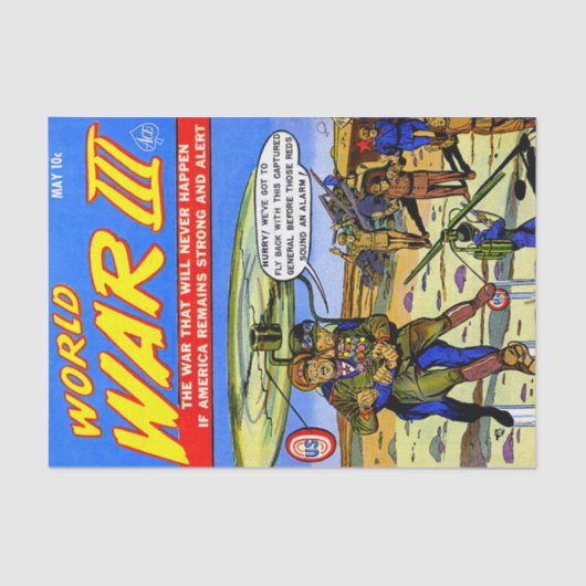 Opgenomen generaal Soldaat Comics Tissuepapier (Voorkant)