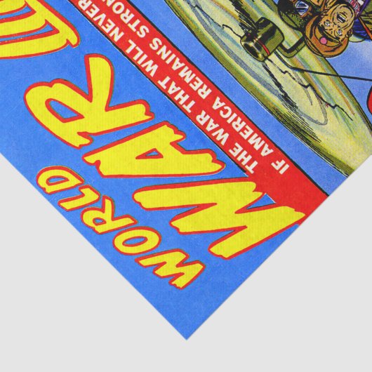 Opgenomen generaal Soldaat Comics Tissuepapier (Detail)