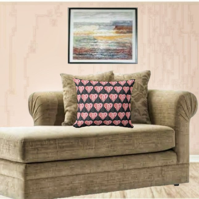 Opgenomen hart Sierkussen (This Captured Heart Throw Pillow, is a unique way to enhance your decor!)
