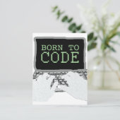 Opgenomen in code briefkaart (Staand voorkant)