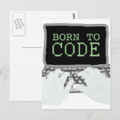 Opgenomen in code briefkaart (Voorkant / Achterkant)