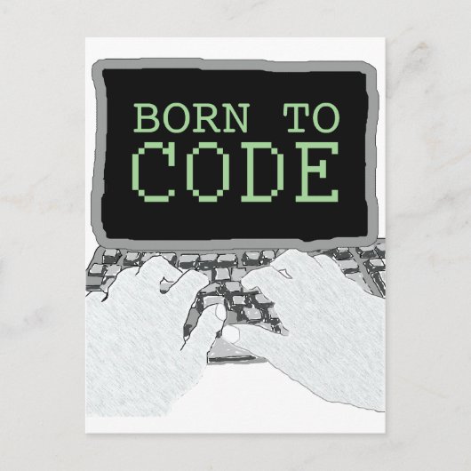 Opgenomen in code briefkaart (Voorkant)