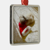 Opgenomen Kerstman Metalen Ornament (Rechts)