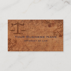 Opgenomen lederen procureur bij wet visitekaartje