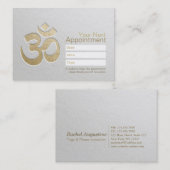 Opgenomen OM-symbool JGA-instructeur Benoeming Afsprakenkaartje (Voorkant / Achterkant)