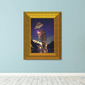 Opgenomen omgepakt Canvas Afdruk (Insitu (Houten vloer))