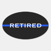 OPGENOMEN POLITIEBUREAUS OVAL-BUMPERSTICKER OVALE STICKER (Voorkant)