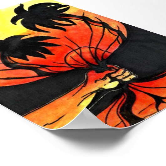 Opgenomen zonsondergang poster (Hoek)