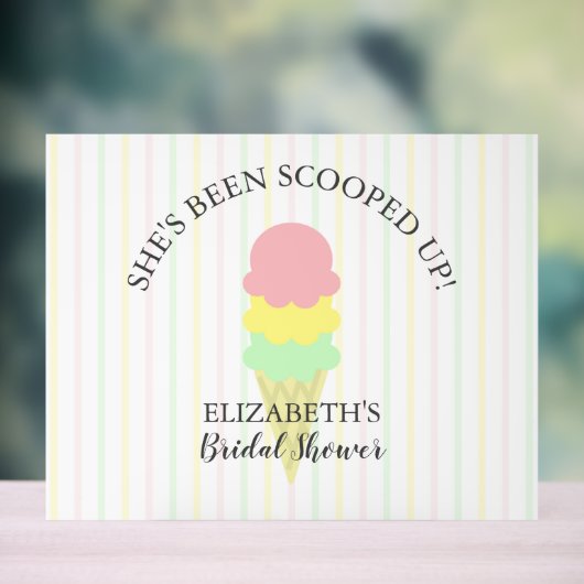 Opgepakt Ijs Bruidsmeisjesfeest Acryl Bord (Neutraal)