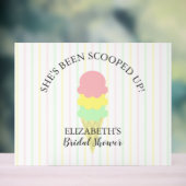 Opgepakt Ijs Bruiloft Feest Acryl Bord (Neutraal)