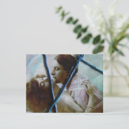 Opgepakt in liefde briefkaart (Staand voorkant)