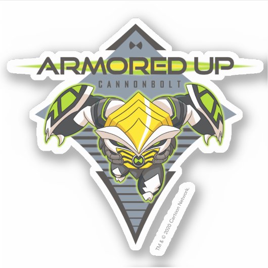 Opgepantserd - Omni-Kix Cannonbolt Sticker (Voorkant)