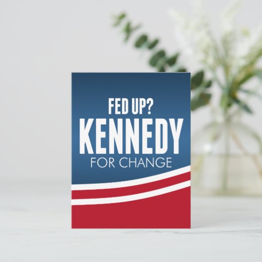 Opgepast - Robert F Kennedy voor verandering 2024 Briefkaart (Staand voorkant)