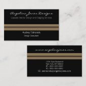 Opgepolijst professioneel Visitekaartje, Tan Visitekaartje (Voorkant / Achterkant)