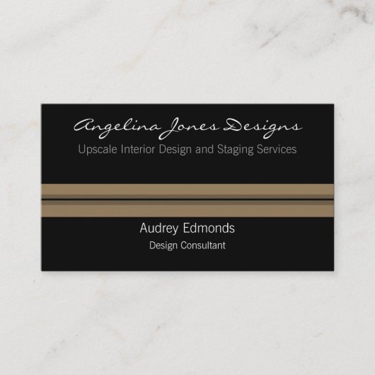 Opgepolijst professioneel Visitekaartje, Tan Visitekaartje (Voorkant)