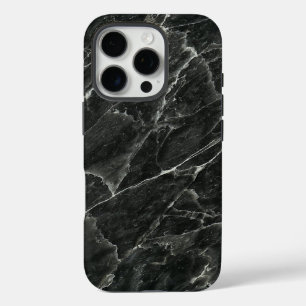 Opgepolijst zwart marmer Slab iPhone 16 Pro Hoesje